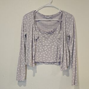 Floral Lavender Two-Piece Set